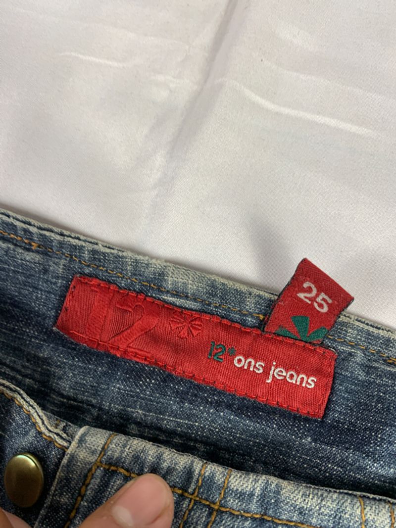 12ons Blue Snap Belt Flare Jeans (25), foto 7