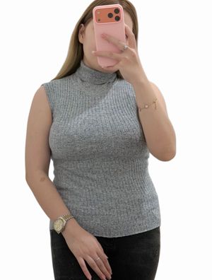 Atasan Tanpa Lengan ( turtleneck )