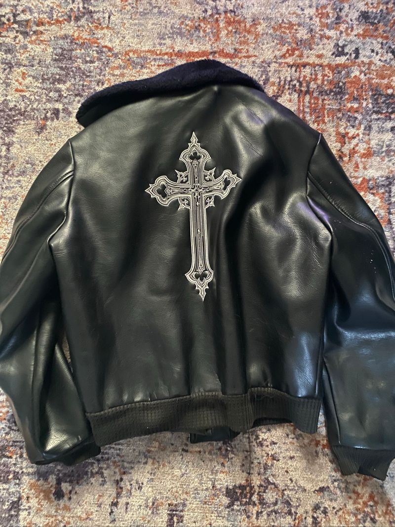 leather pilot jacket custom, foto 2