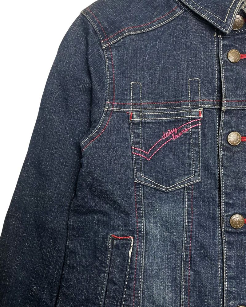 Daisy Lovers Dark Wash Denim Jacket, foto 5