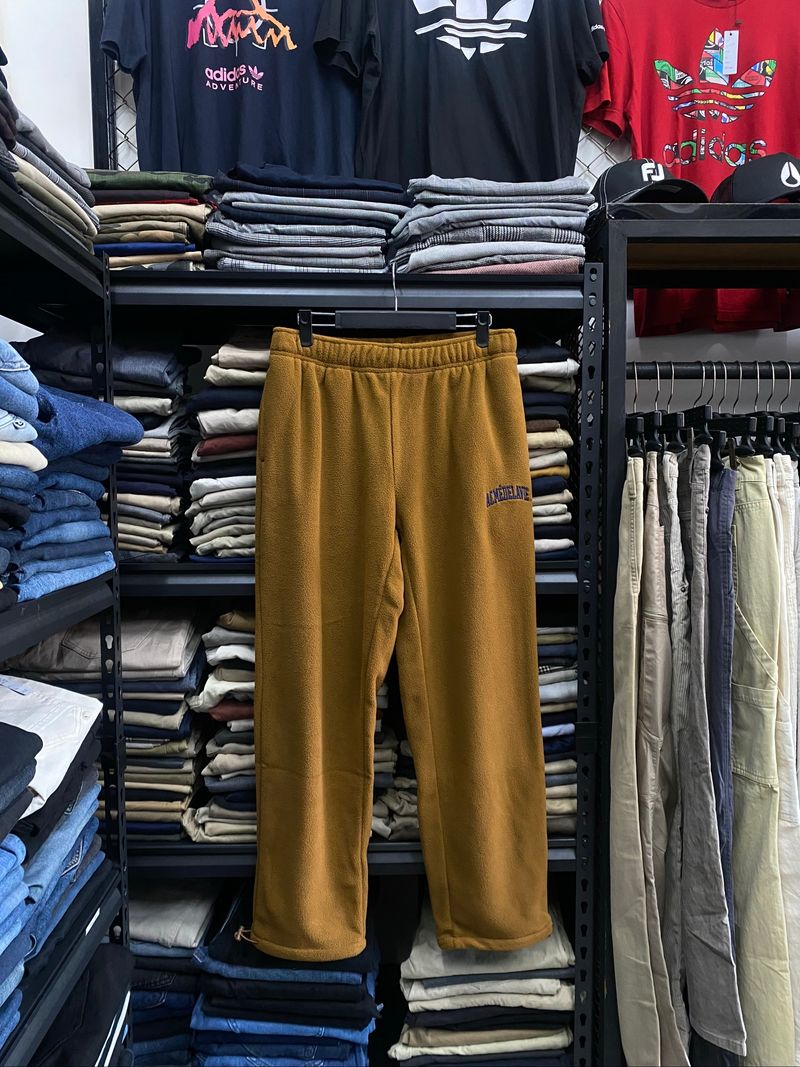 ADLV Embroidery Fleece Setup Pants in Brown, foto 2
