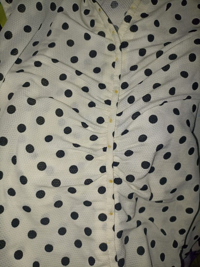 Polkadot Fitted Top Stretch – Adjustable Waist, foto 4