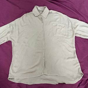 HEDY CLOTHING Kemeja Kantor Longsleeve Flowy Shirt