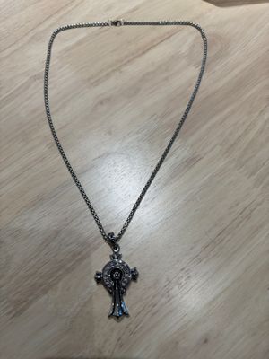Chrome Hearts Inspired piece –style cross pendant necklace