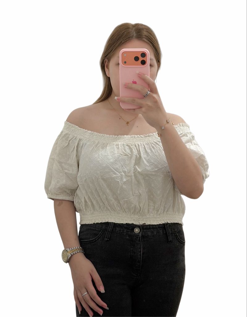 off shoulder crop top, foto 2