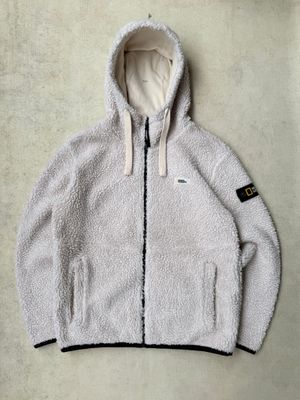National Geographic Ziphooded Fleeces Jacket White