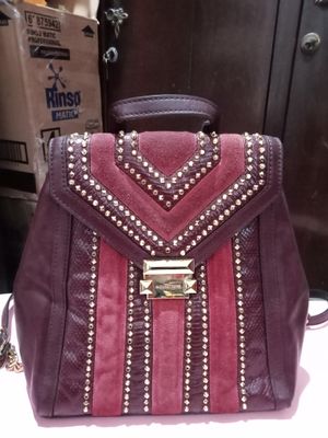 Michael Kors Casual Backpack Wanita burgundy