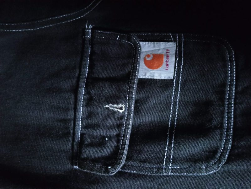 Carhart Work Denim Jacket boxy, foto 2