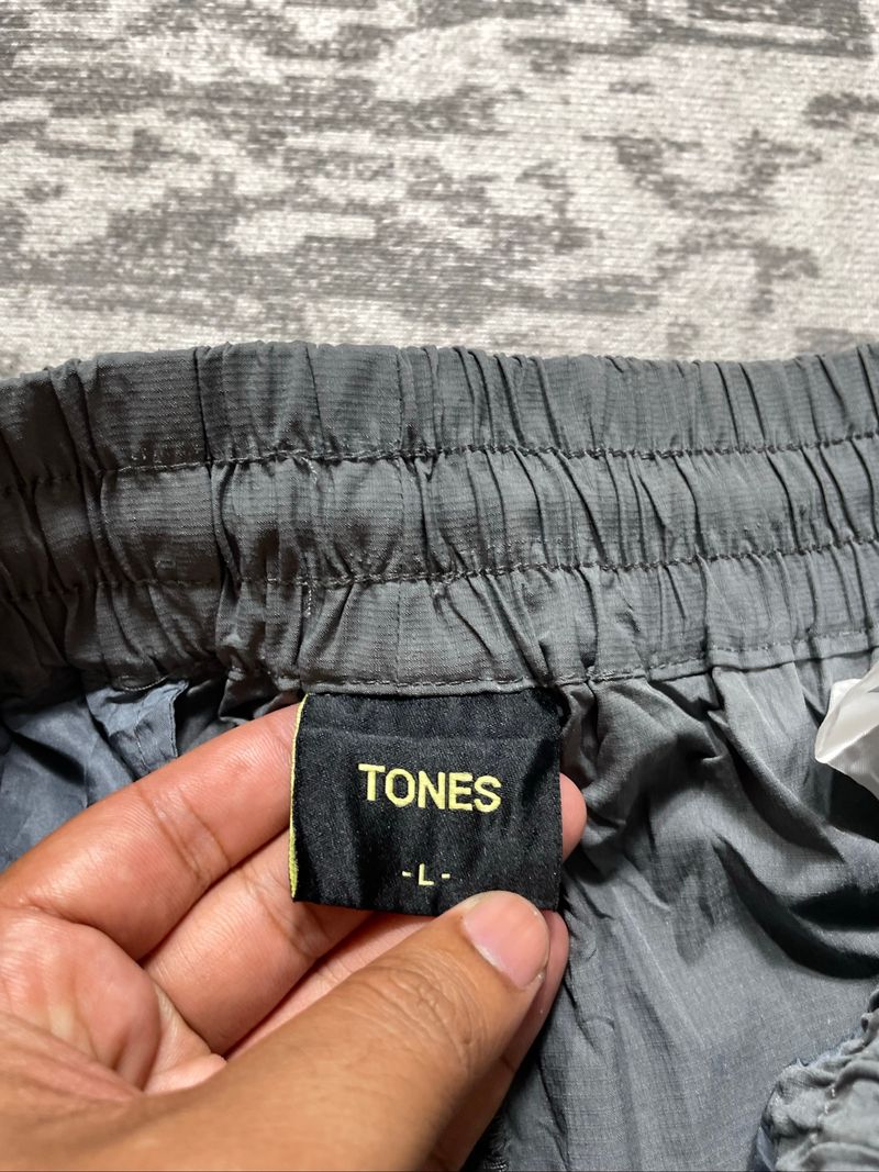 Tones nylon wide replective parachute pants, foto 7