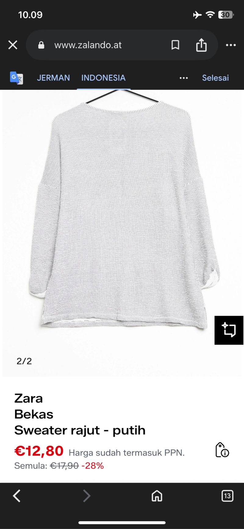 Zara Rajut semi Blouse, foto 5