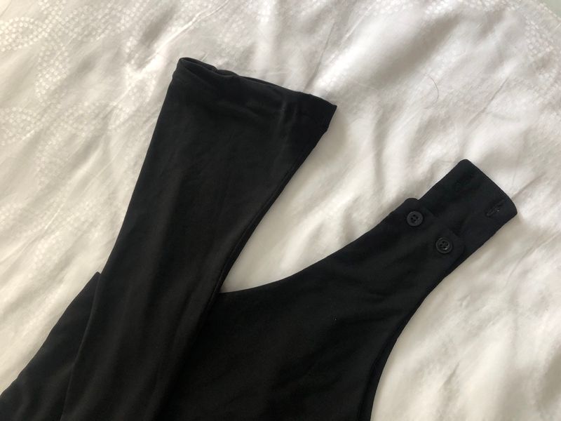 v neck flare bodysuit, foto 4