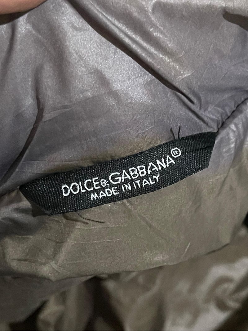 D&G Dolce & Gabbana Brown Puffer Jacket, foto 9