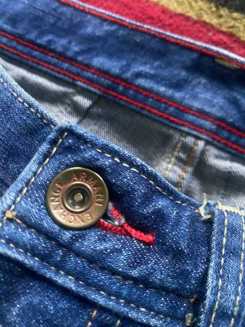 Armani exchange j13 ripped blue jeans, foto 3