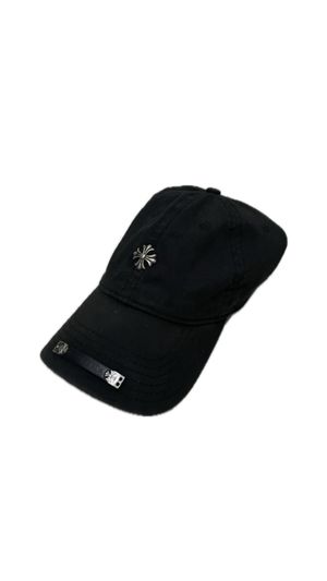Topi hitam ala chrome heart