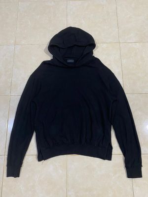 MUSÉE DE KNOBSKIN DISTRESSED INVERT HOODIE