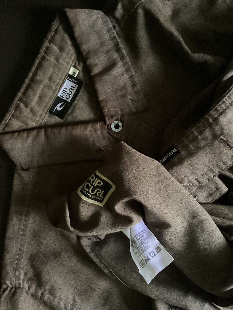 Formal shirt kemeja R1pcvr1 brown basic, foto 2