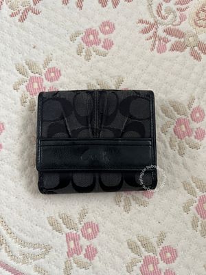 Coach wallet vintage Black Jacquard Trifold