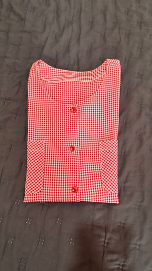 Blouse Kotak-Kotak Merah