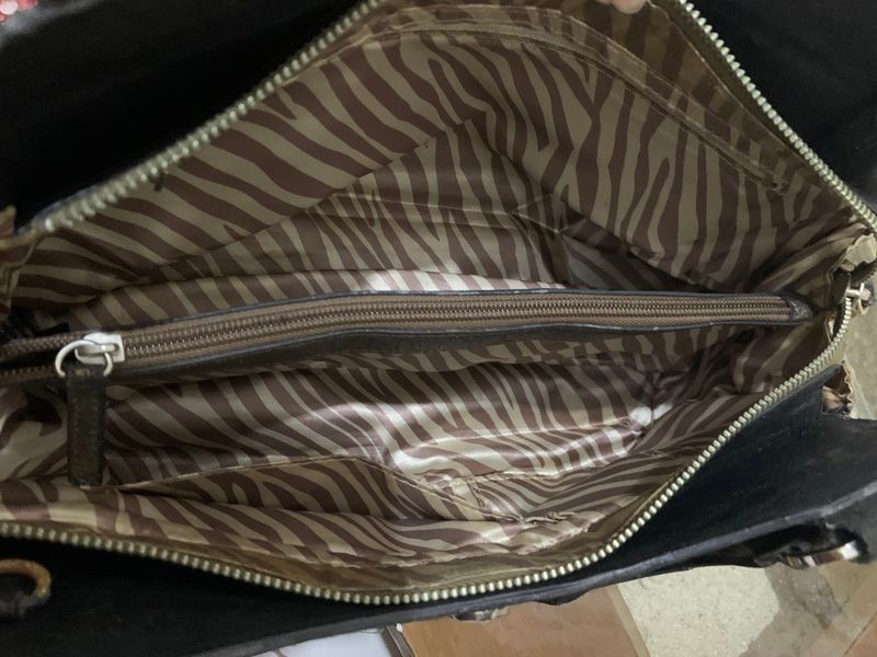 authentic vintage guess monogram double pocket shoulder bag, foto 7