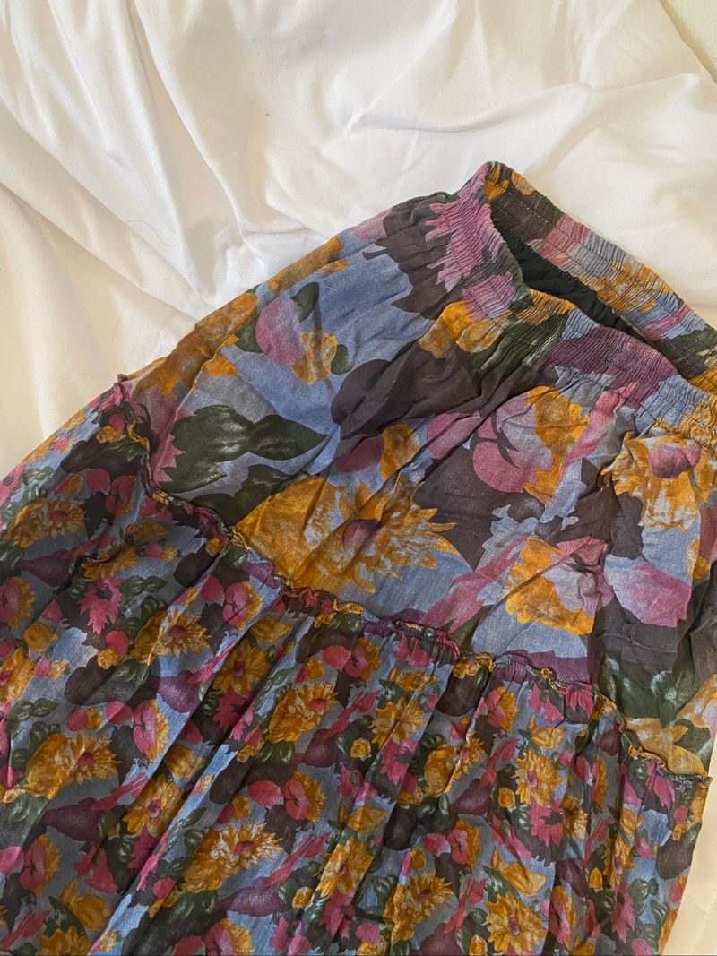 random vintage flower skirt, foto 2