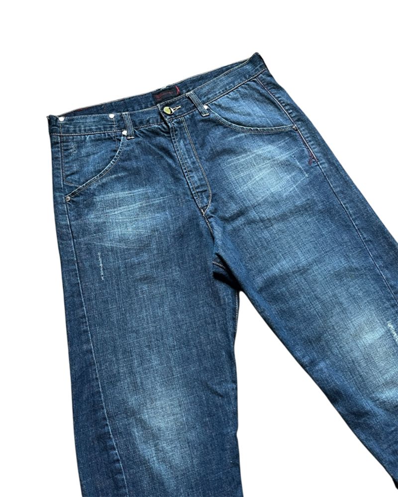 2000’s Levi’s Engineered Whisker Washed Indigo Jeans, foto 2