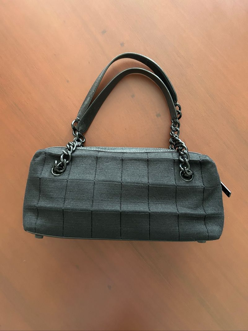 Chanel quilted jersey shoulder bag (authentic), foto 2