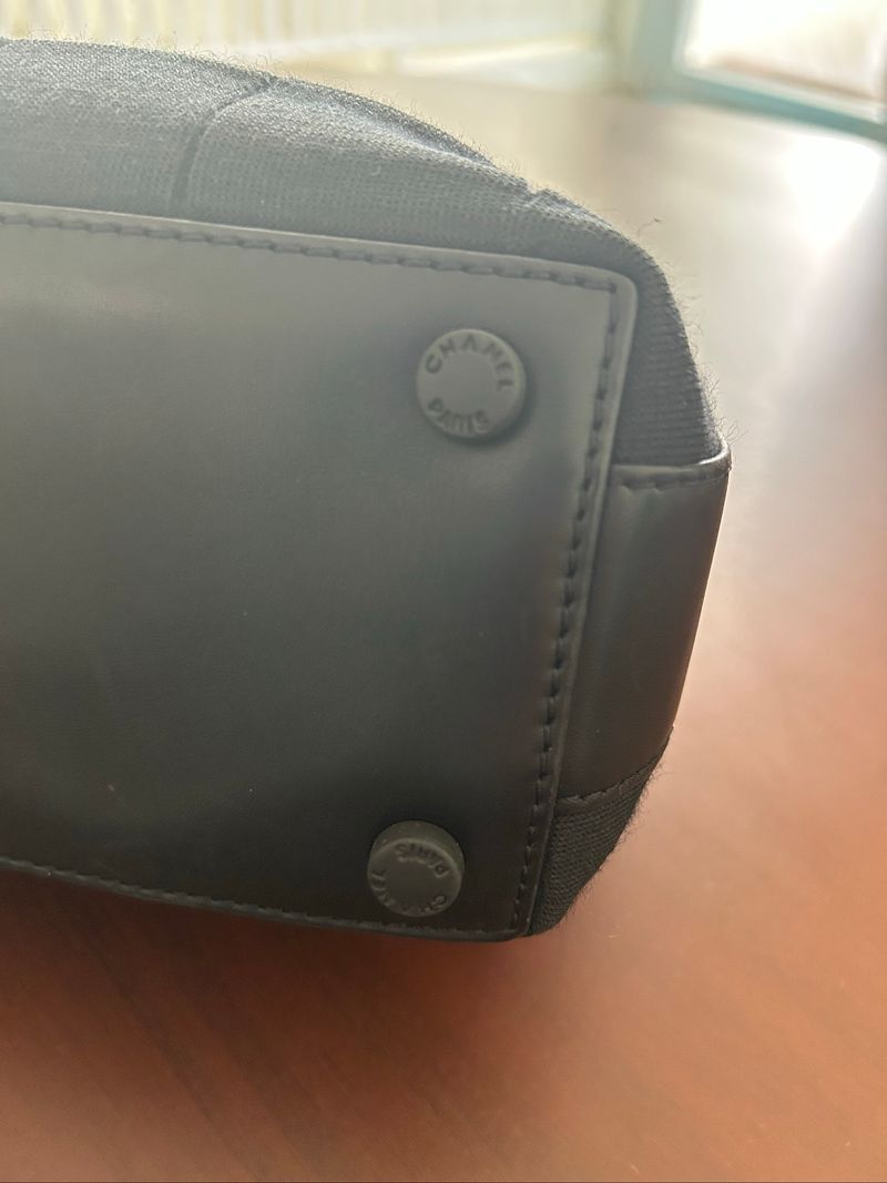 Chanel quilted jersey shoulder bag (authentic), foto 4