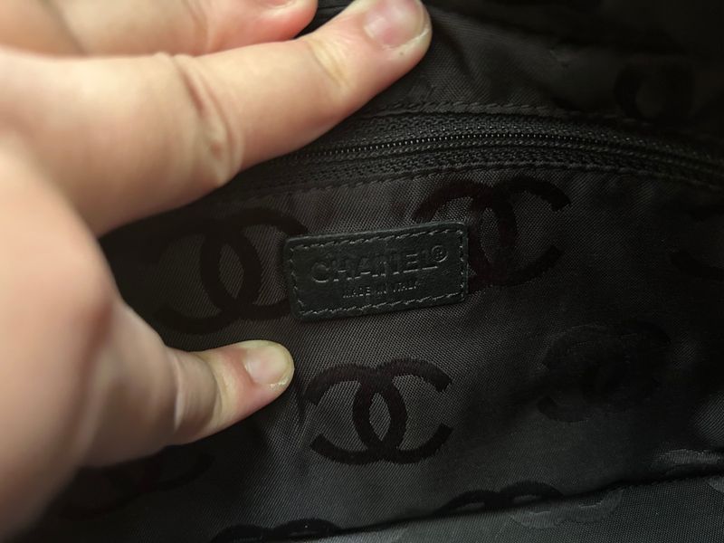 Chanel quilted jersey shoulder bag (authentic), foto 8