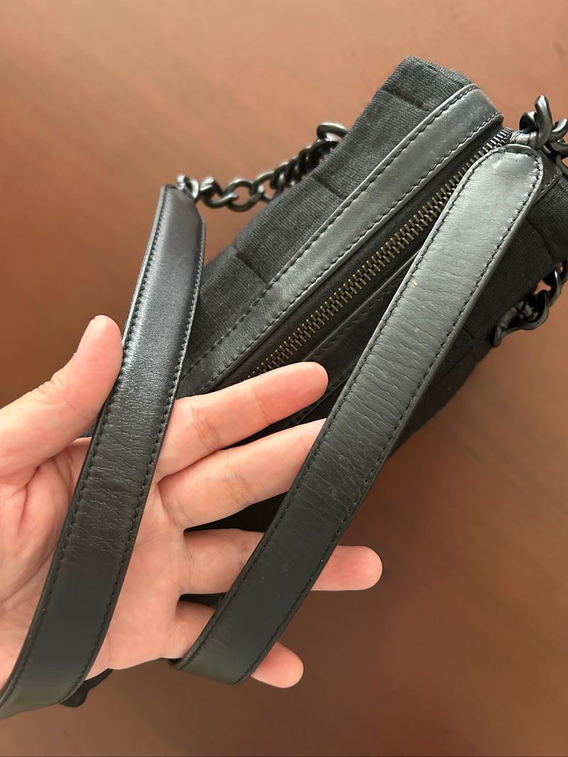 Chanel quilted jersey shoulder bag (authentic), foto 5