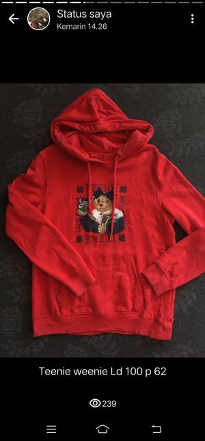 Teenie Weenie Avant Garde Puffer jacket Pria red