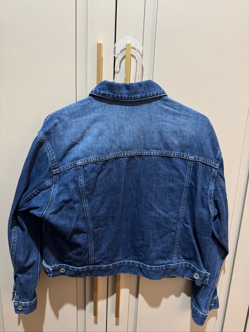 Biker Denim jacket Wanita blue, foto 2