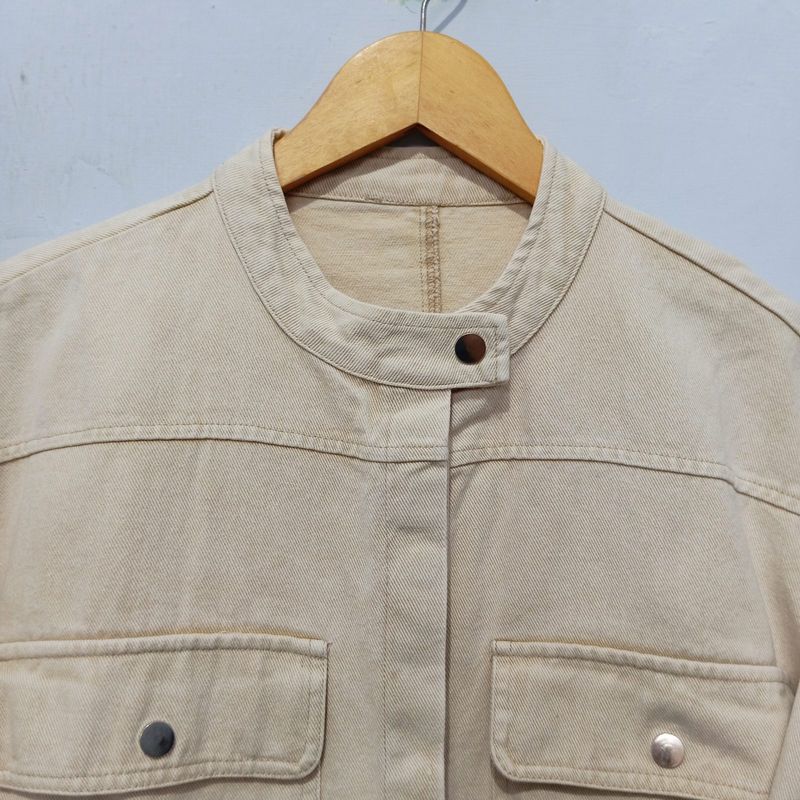 Jaket Denim Jeans Cream, foto 3