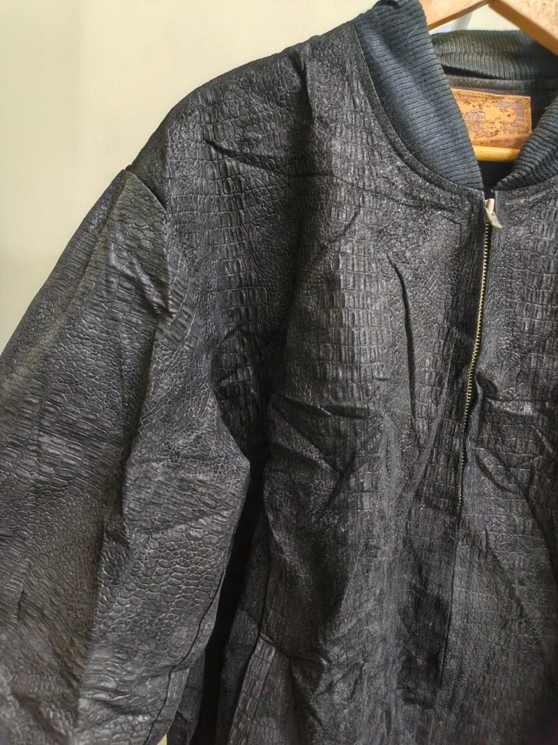 Bomber jacket crocodile skin, foto 2