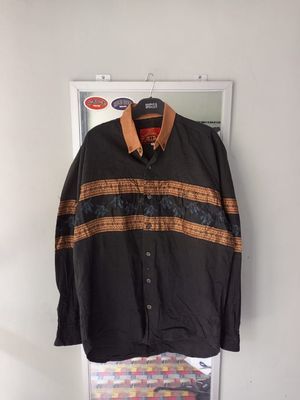 Luxury Vintage Casual shirt Pria black