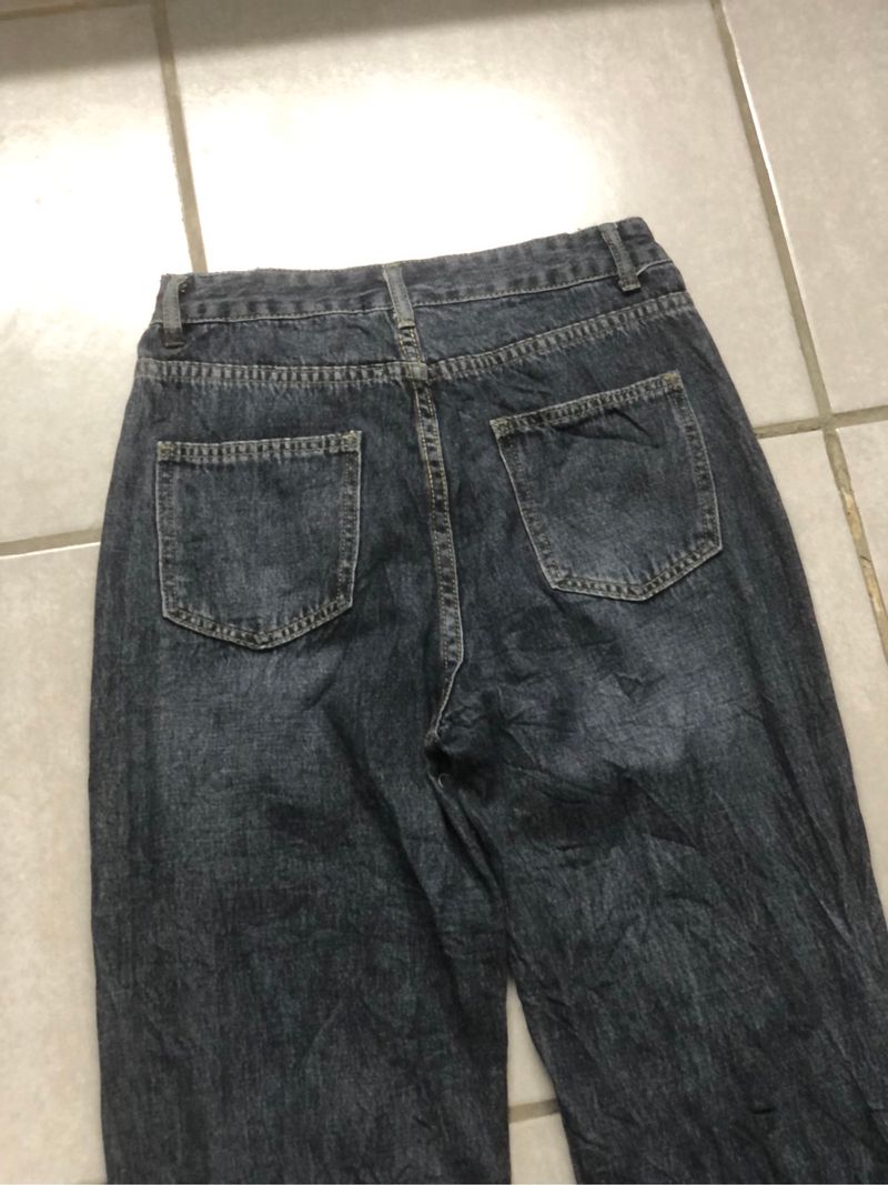 Dark blue unique baggy jeans, foto 4