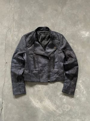 Mademoiselle Japan Ramones Grunge Y2k Jacket Snake Patern