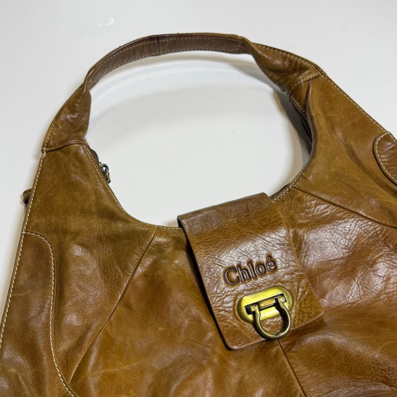Vintage Chloe Leather Hobo Bag, foto 3