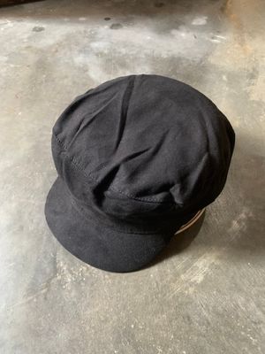 H&m news boy suede cap black