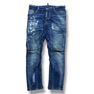 DSQUARED2 WASH TIDY BIKERS DENIM JEANS LONG PANTS | CELANA P
