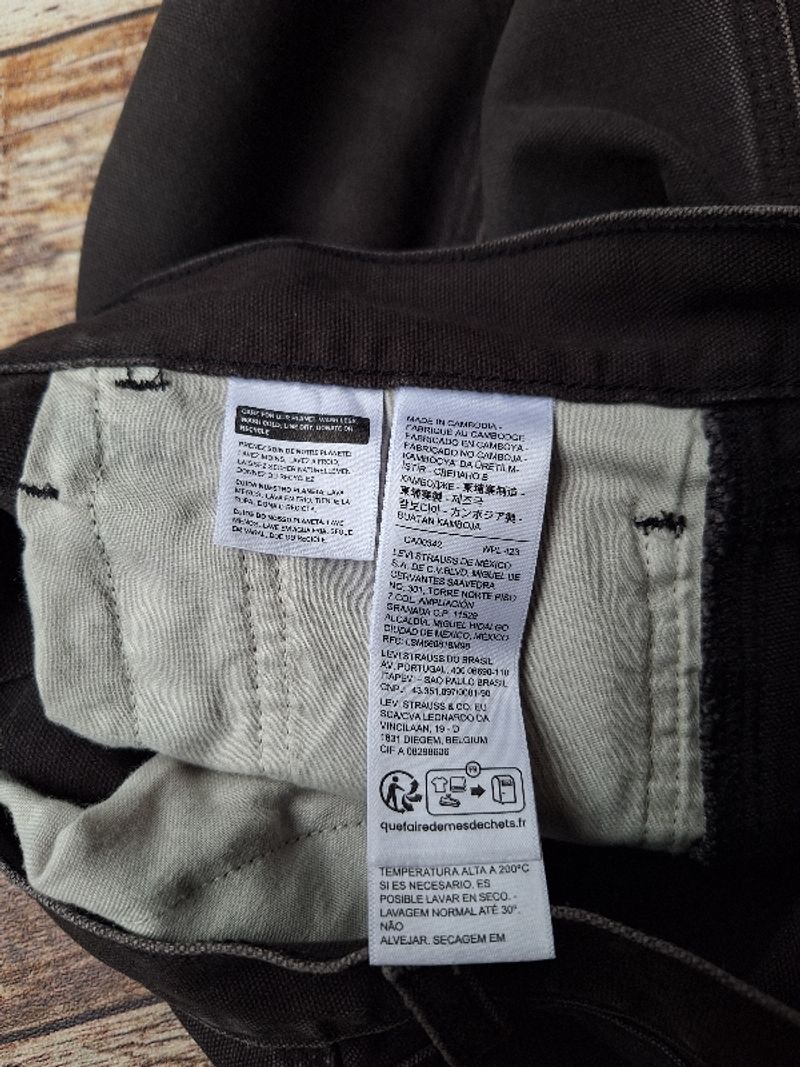 Celana workwear Levis 555 Straight Carpenter not sage, foto 4