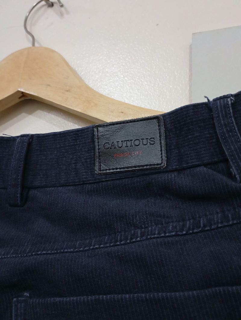 Celana Corduroy Stretch Navy, foto 4