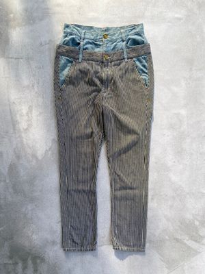 Doublewaist Hickory Stripe Mercibeaucoup Pant