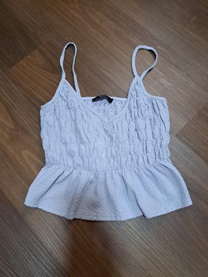 Strappy Peplum Top