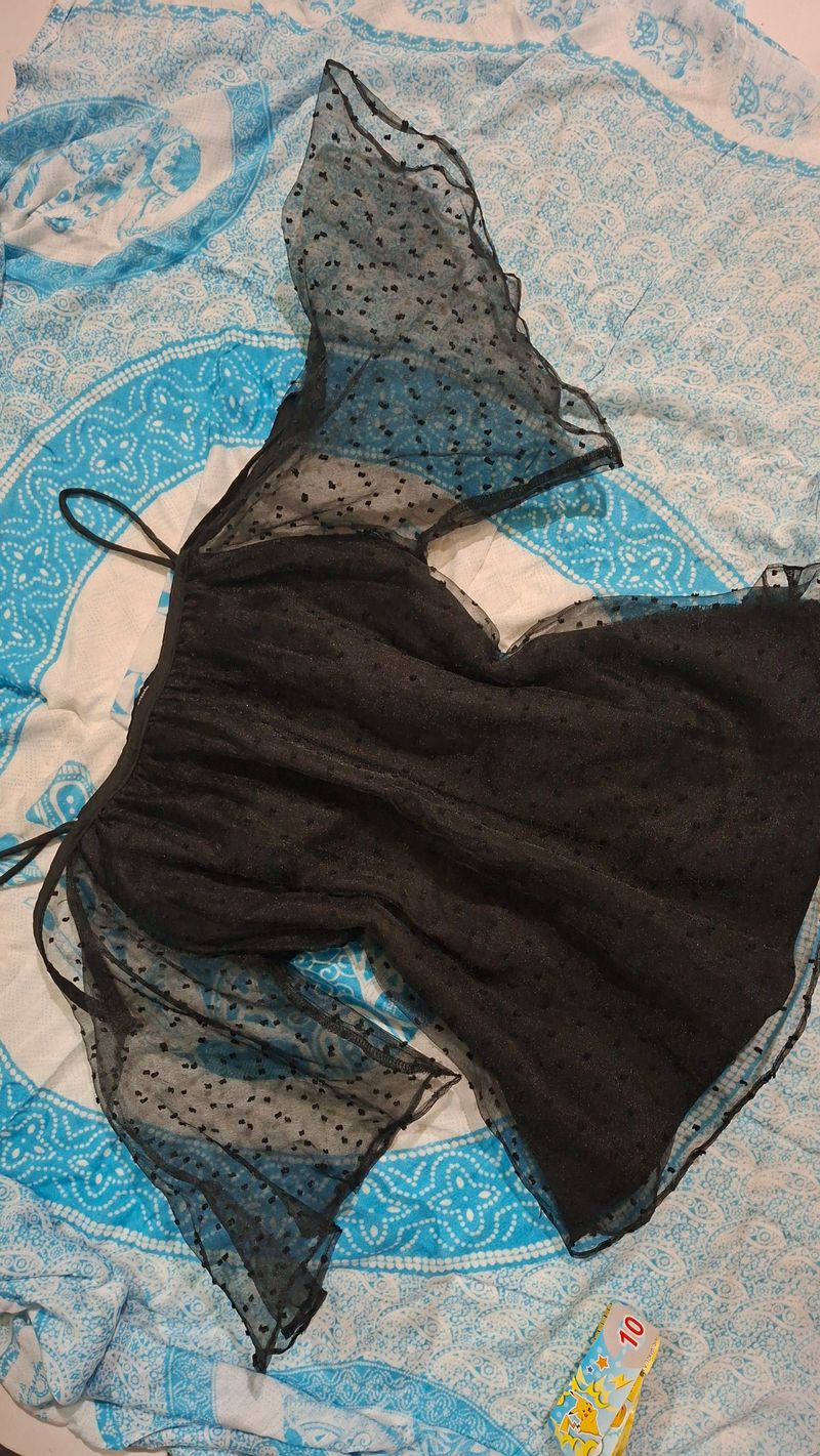 Dropped shoulder top(black), foto 4