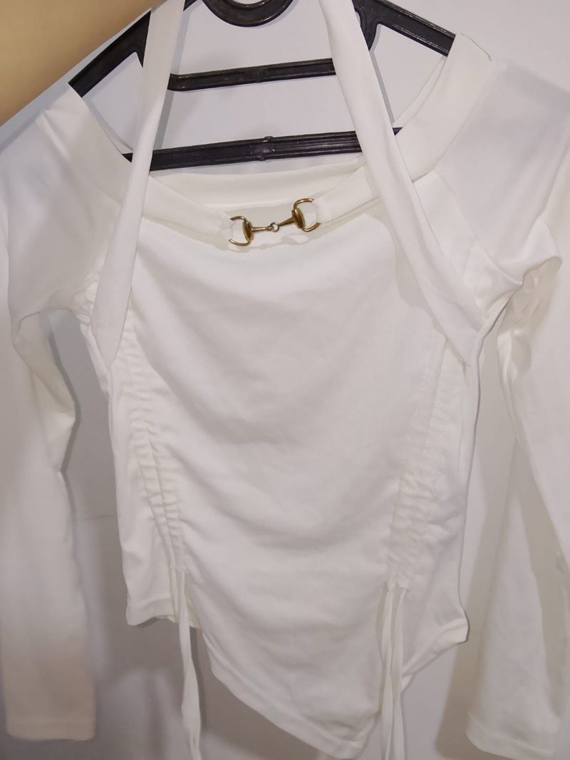 croptop slimbody square neck long sleeve, foto 3