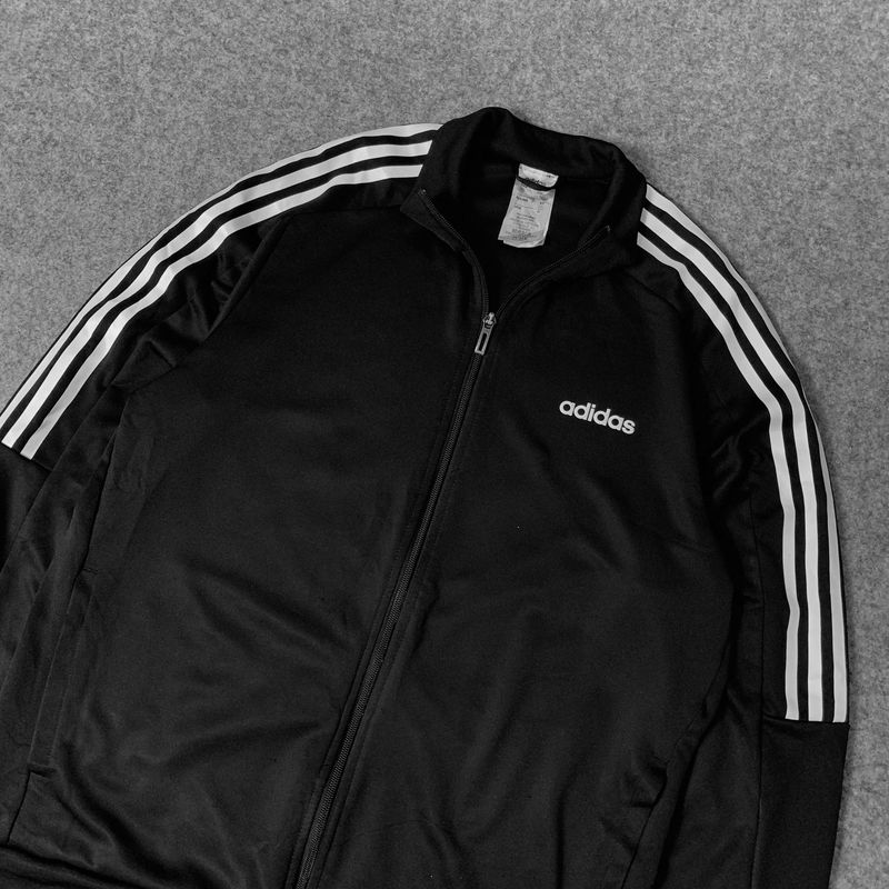 Tracktop Adidas Climalite Black White, foto 2