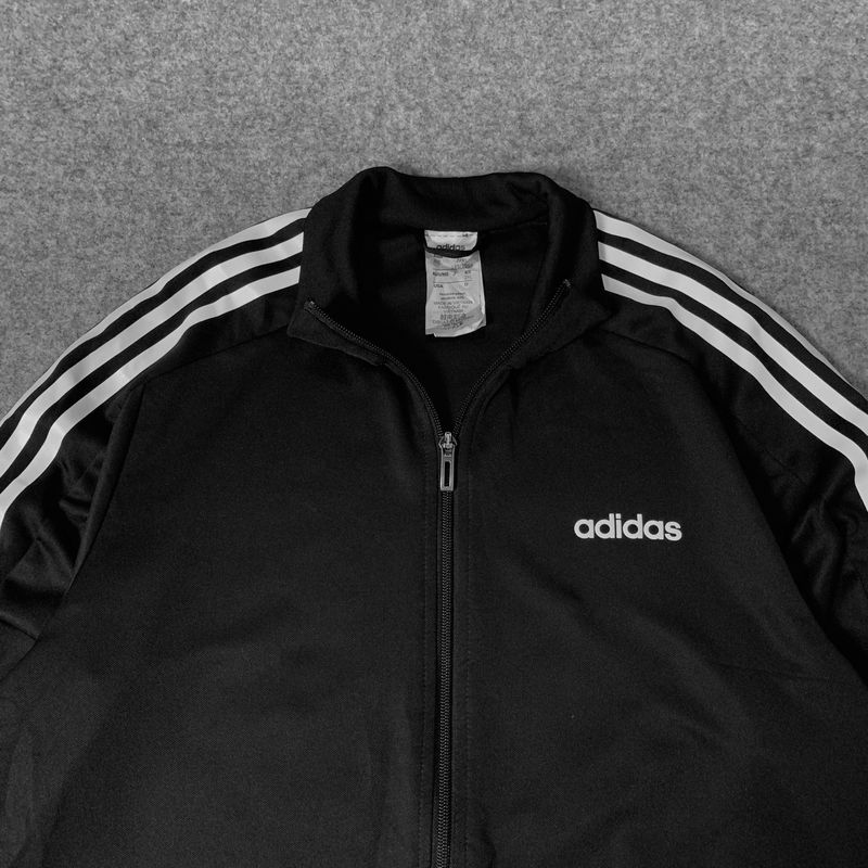 Tracktop Adidas Climalite Black White, foto 3