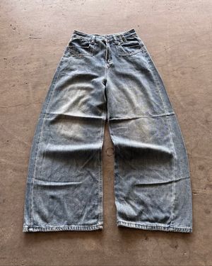 2000s Washed Blue Denim Baggy Jeans
