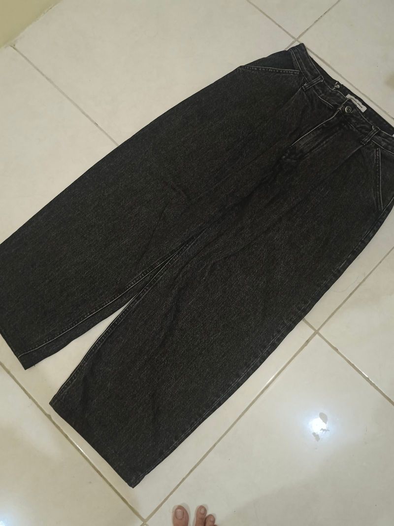 Baggy Pleated Raw Denim Pants, foto 4