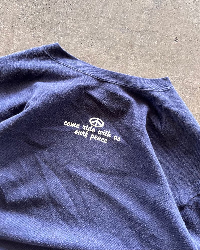 90s Peace Surf Boxy Crewneck, foto 2